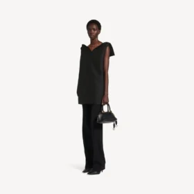 Robe vareuse pour femme, noire