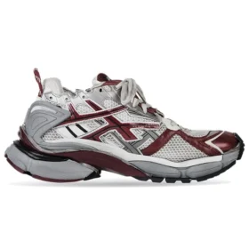Runner Baskets « Gris-Bourgogne, maille et nylon » 677402W3RB39069