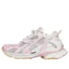 Runner Baskets « Mailles et nylon blanc et rose pâle » 677403W3RB39059