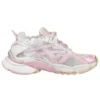 Runner Baskets « Mailles et nylon blanc et rose pâle » 677403W3RB39059