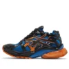 Runner Baskets « Mailles et nylon bleu, orange et noir » 677403W3RB34719