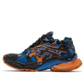 Runner Baskets « Mailles et nylon bleu, orange et noir » 677403W3RB34719