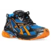 Runner Baskets « Mailles et nylon bleu, orange et noir » 677403W3RB34719