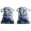 Runner Baskets « Nylon bleu et gris et tissu aspect daim » 772774-W3RNY4912