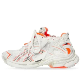 Baskets de course « White Fluo Orange Mesh and Nylon » 677403W3RBM9770