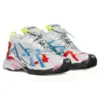 Runner Baskets « Worn Out White Blue Red Mesh and Nylon » 677402W3RB69645