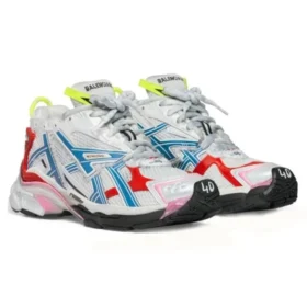 Runner Baskets « Worn Out White Blue Red Mesh and Nylon » 677402W3RB69645