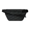 Sac banane Signature moyen en toile jacquard BB Monogram « Noir » 713042210HH1061