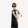 Sac à bandoulière Clicca pour femme, taille moyenne, blanc neige Sac à bandoulière Clicca pour femme, taille moyenne, blanc neige