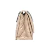 Sac à bandoulière Crush moyen matelassé « Marron clair » 716393210J02906