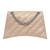 Sac à bandoulière Crush moyen matelassé « Marron clair » 716393210J02906
