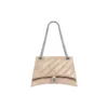 Sac à bandoulière Crush moyen matelassé « Marron clair » 716393210J02906