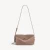 Sac à bandoulière Le 7 pour femme, taille moyenne, couleur biscuit