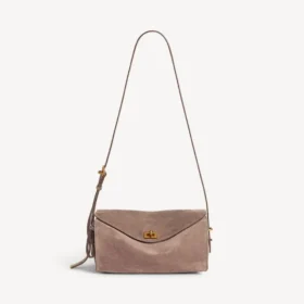 Sac à bandoulière Le 7 pour femme, taille moyenne, couleur biscuit
