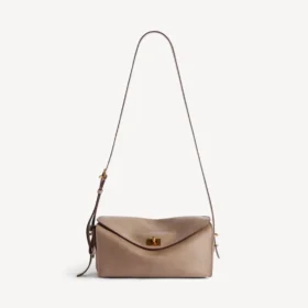 Sac à bandoulière Le 7 pour femme, taille moyenne, couleur biscuit