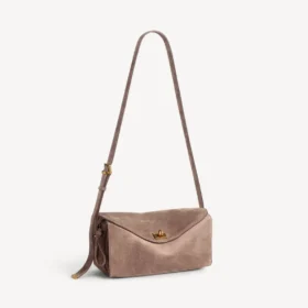 Sac à bandoulière Le 7 pour femme, taille moyenne, couleur biscuit