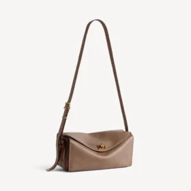 Sac à bandoulière Le 7 pour femme, taille moyenne, couleur biscuit