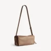 Sac à bandoulière Le 7 pour femme, taille moyenne, couleur biscuit