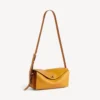 Sac à bandoulière Le 7 pour femme, taille moyenne, couleur curry
