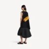 Sac à bandoulière Le 7 pour femme, taille moyenne, couleur curry