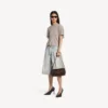 Sac à bandoulière Le 7 pour femme, taille moyenne, couleur moka Sac à bandoulière Le 7 pour femme, taille moyenne, couleur moka
