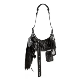 Sac à bandoulière Le Cagole Collector XS avec strass « Noir » 6713092AASO1000