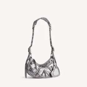 Sac à bandoulière Le Cagole pour femme XS, couleur argent