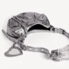 Sac à bandoulière Le Cagole pour femme XS, couleur argent Sac à bandoulière Le Cagole pour femme XS, couleur argent
