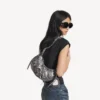 Sac à bandoulière Le Cagole pour femme XS, couleur argent Sac à bandoulière Le Cagole pour femme XS, couleur argent