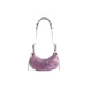 Sac à bandoulière Le Cagole XS à imprimé léopard « Rose » 6713092AAV75651