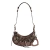 Sac à bandoulière Le Cagole Xs métallisé « Brown » 6713090GT3Y2564