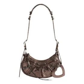 Sac à bandoulière Le Cagole Xs métallisé « Brown » 6713090GT3Y2564