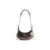 Sac à bandoulière Le Cagole Xs métallisé « Brown » 6713090GT3Y2564