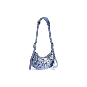Sac à bandoulière Le Cagole XS métallisé « Violet » 6713090GT3Y5214