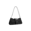 Sac à bandoulière Lindsay Small à motif crocodile gaufré « Noir » 701141210C91000