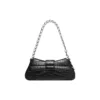 Sac à bandoulière Lindsay Small à motif crocodile gaufré « Noir » 701141210C91000