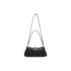 Sac à bandoulière Lindsay Small à motif crocodile gaufré « Noir » 701141210C91000