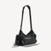 Sac à bandoulière multipoches City pour homme, taille moyenne, noir