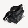 Sac à bandoulière multipoches City pour homme, taille moyenne, noir