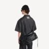 Sac à bandoulière multipoches City pour homme, taille moyenne, noir
