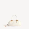 Sac bowling Bolero Mini pour femme, couleur crème