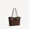 Sac cabas Bel Air pour femme, taille moyenne, couleur espresso clair