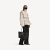 Sac cabas Bel Air pour femme, taille moyenne, noir