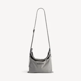 Sac cabas pour homme, pochette à bandoulière moyenne, couleur gris Balenciaga