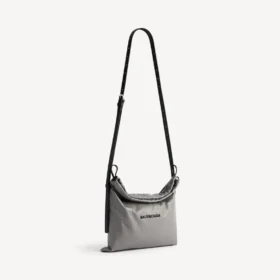 Sac cabas pour homme, pochette à bandoulière moyenne, couleur gris Balenciaga
