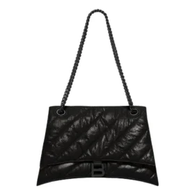 Sac à chaîne moyen Crush matelassé « Noir » 716393210IY1000