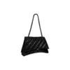 Sac à chaîne moyen Crush matelassé « Noir » 716393210IY1000