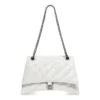 Sac à chaîne moyen Crush matelassé « Optic White » 716393210J09001