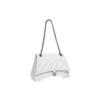 Sac à chaîne moyen Crush matelassé « Optic White » 716393210J09001