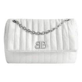 Sac à chaîne moyen Monaco matelassé « Off White » 7659452AASE9106